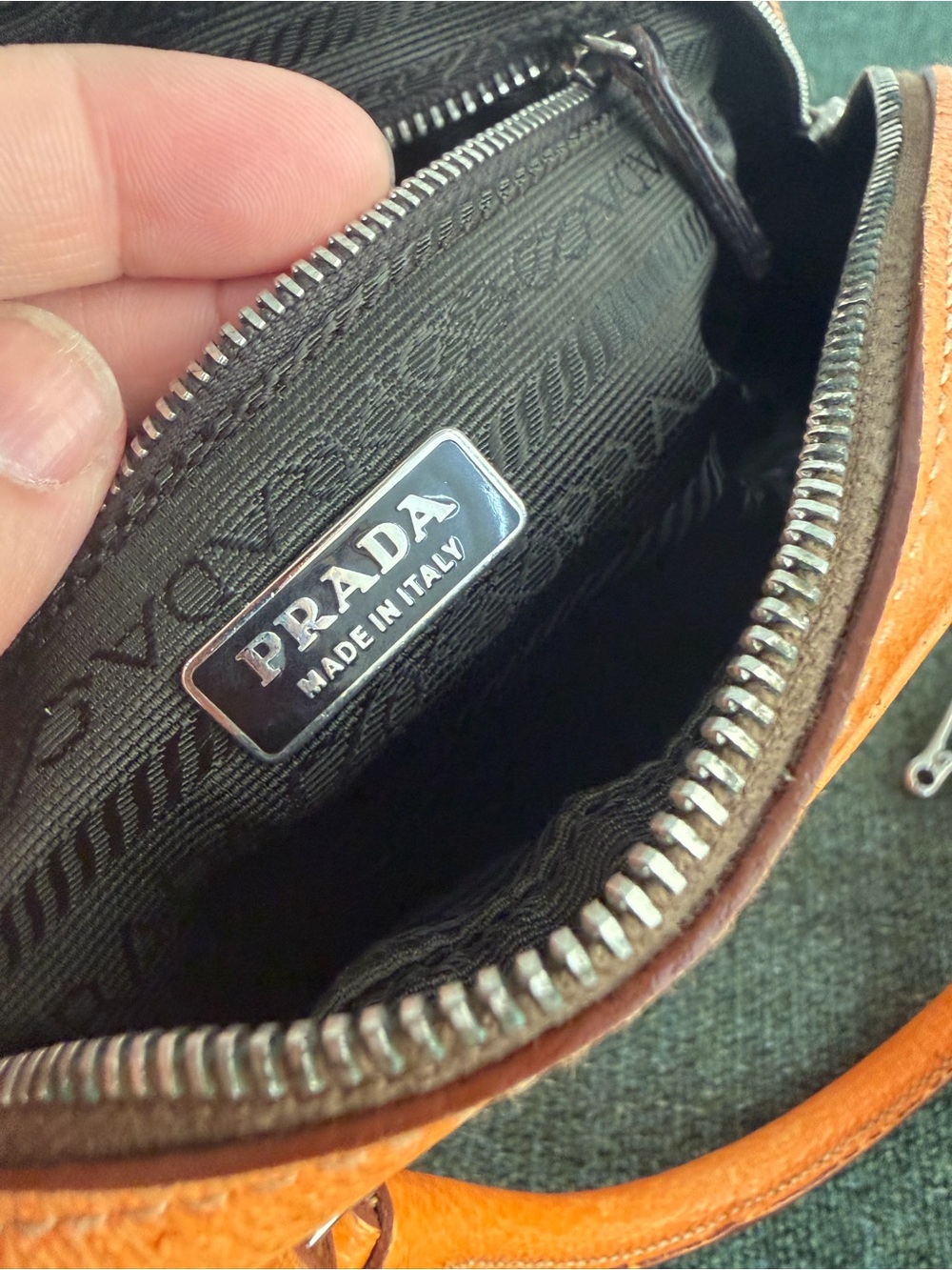 AUTH Prada Cinghiale Sports Bauletto Bag - Picture 13 of 14